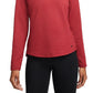 Nike Women's Therma Fit One Long Sleeve Half Zip Pullover Pink Size Medium