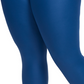 Nike Women's Mid Rise 7/8 Faux Leather Leggings Blue Size 1X