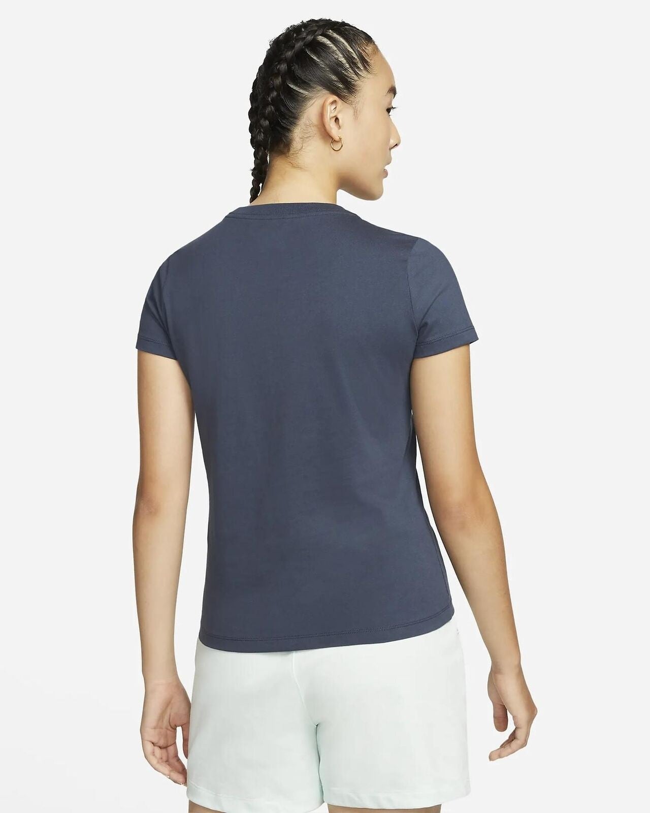 Nike Women's Cotton Graphic T-Shirt Blue Size 2X