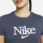 Nike Women's Cotton Graphic T-Shirt Blue Size 2X