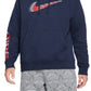 Nike Men's Americana Dual Logo Hoodie Blue Size Medium