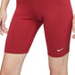 Nike Women's Sportswear Essential High Waist Bike Shorts Red Size X-Large