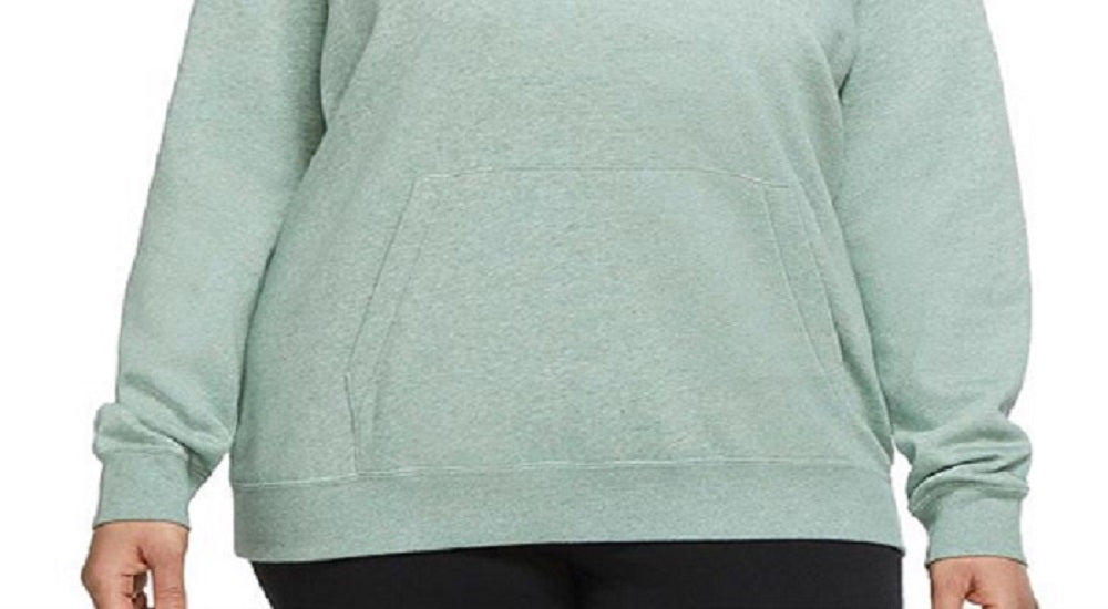 Nike Women's Funnel Neck Fleece Hoodie Green Size X-Large