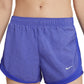 Nike Women's Dri Fit Solid Tempo Running Shorts Blue Size X-Large