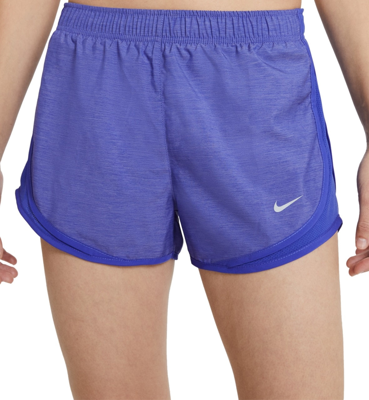 Nike Women's Dri Fit Solid Tempo Running Shorts Blue Size X-Large