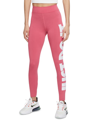 Nike Women's Essential Just Do It Full Length Leggings Pink Size Medium