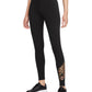 Nike Women's Printed Logo Leggings Black Size 1X