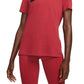 Nike Women's Dry Logo Training T Shirt Pink Size X-Small