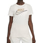 Nike Women's Icon Clash Logo T-Shirt White Size X-Small