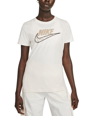 Nike Women's Icon Clash Logo T-Shirt White Size X-Small
