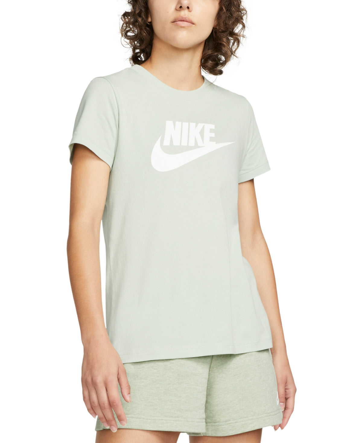 Nike Women's Sportswear Cotton Logo T-Shirt Black Size X-Small