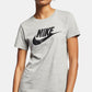 Nike Women's Sportswear Cotton Logo T-Shirt Gray Size Small