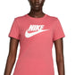 Nike Women's Sportswear Cotton Logo T-Shirt Red Size X-Small