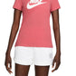 Nike Women's Sportswear Cotton Logo T-Shirt Red Size X-Small