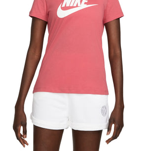 Nike Women's Sportswear Cotton Logo T-Shirt Red Size X-Small