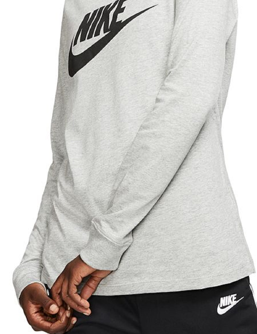 Nike Women's Sportswear Essential Cotton Logo Top White Size Small