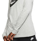 Nike Women's Essential Cotton Logo Top White Size X-Small