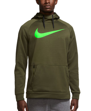 Nike Men's Therma Dri Fit Logo Hoodie Green Size Medium