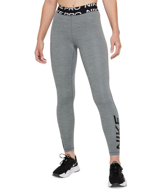 Nike Women's Pro Dri Fit Full Leggings Grey Size X-Small