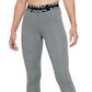 Nike Women's Pro Dri Fit Full Leggings Grey Size X-Small