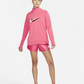 Nike Women's Swoosh Half Zip Top Pink Size Medium