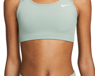 Nike Women's Dri Fit Racerback Medium Impact Sports Bra Green Size Small