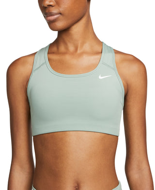 Nike Women's Dri Fit Racerback Medium Impact Sports Bra Green Size Small