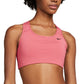 Nike Women's Dri Fit Racerback Medium Impact Sports Bra Pink Size Large
