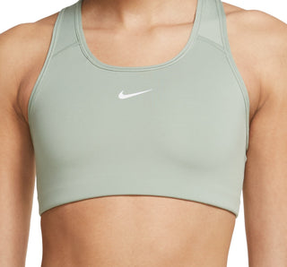 Nike Women's Swoosh Dri Fit Racerback Sports Bra Green Size X-Small