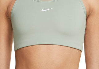 Nike Women's Swoosh Dri Fit Racerback Sports Bra Green Size Small