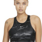 Nike Women's 1 Piece Pad Medium Impact Sports Bra Black Size Small