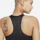Nike Women's 1 Piece Pad Medium Impact Sports Bra Black Size Small