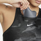 Nike Women's 1 Piece Pad Medium Impact Sports Bra Black Size Small
