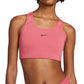 Nike Women's 1 Piece Pad Medium Impact Sports Bra Pink Size X-Large