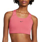 Nike Women's 1 Piece Pad Medium Impact Sports Bra Pink Size X-Large