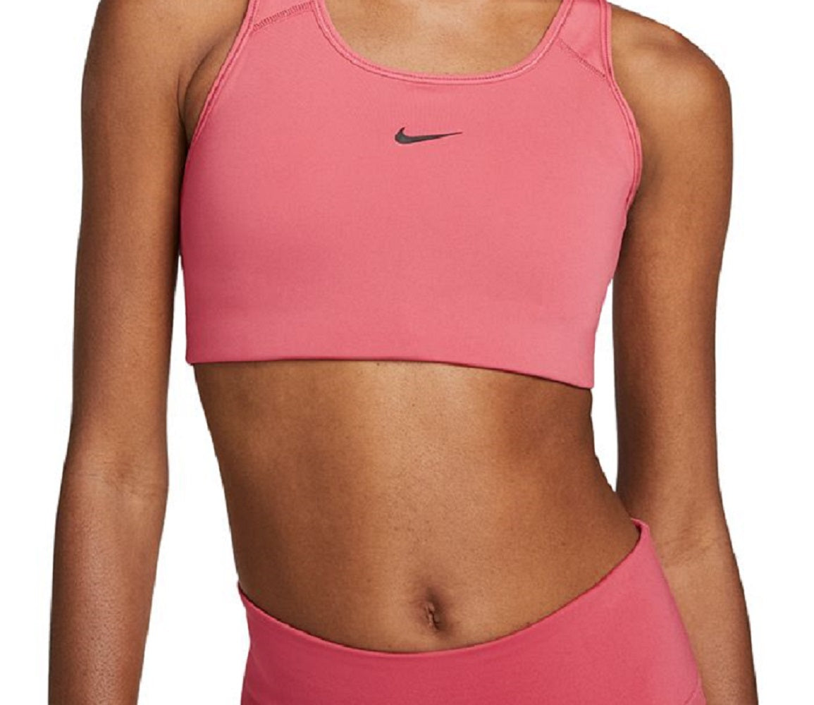Nike Women's 1 Piece Pad Medium Impact Sports Bra Pink Size X-Large
