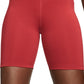 Nike Women's One Mid Rise Bike Shorts Pink Size Medium