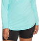 Nike Women's Cotton Graphic Top Blue Size 2X