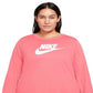 Nike Women's Sportswear Essential Tee Pink Size 1X