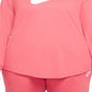 Nike Women's Sportswear Essential Tee Pink Size 1X