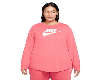 Nike Women's Sportswear Essential Tee Pink Size 1X