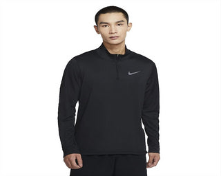 Nike Men's 1/4 Zip Training Shirt Athletic Performance Tops Black Size X-Large