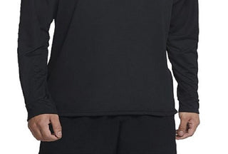 Nike Men's 1/4 Zip Training Shirt Athletic Performance Tops Black Size X-Large