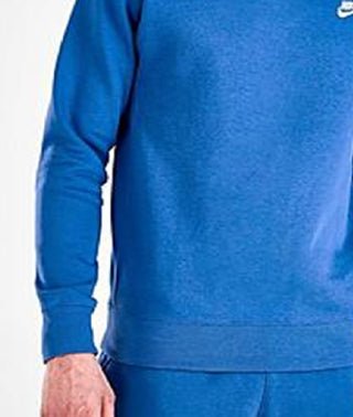 Nike Men's Sportswear Club Fleece Crewneck Sweatshirt Blue Size Medium