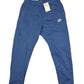 Nike Sportswear Men's Club Pocket Fleece Joggers in Dark Marina Blue/White Size Medium