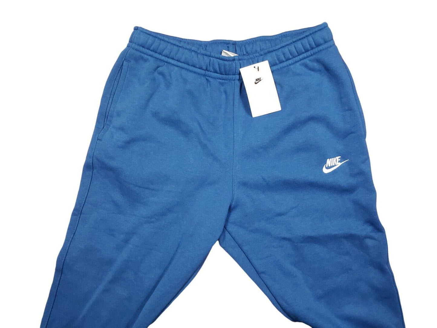 Nike Sportswear Men's Club Pocket Fleece Joggers in Dark Marina Blue/White Size Medium