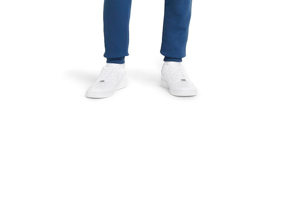 Nike Sportswear Men's Club Pocket Fleece Joggers in Dark Marina Blue/White Size Medium