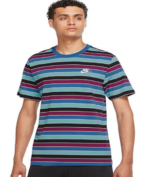 Nike Men's Striped Novelty Tee Blue Size XXL