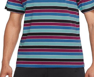 Nike Men's Striped Novelty Tee Blue Size XXL