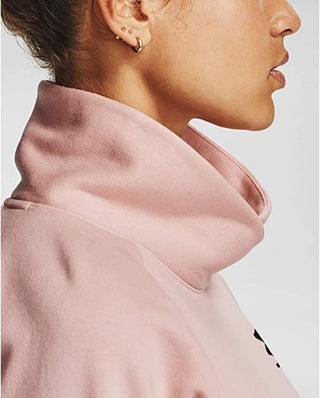 Under Armour Women's Rival Fleece Sweatshirt Pink Size Large